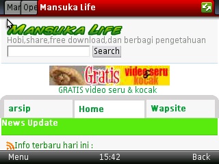 theme hijau mobilepress yang simple,sejuk dan segar